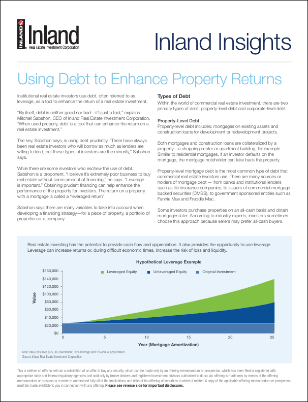 Using Debt to Enhance Property Returns